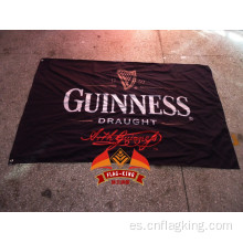 Bandera de la cerveza de Guinness darught bandera de promociones de la barra bandera de Guinness personalizada bandera de poliéster